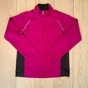 Reebok Athletic Running Zip Up Jacket Pink Size Medium
